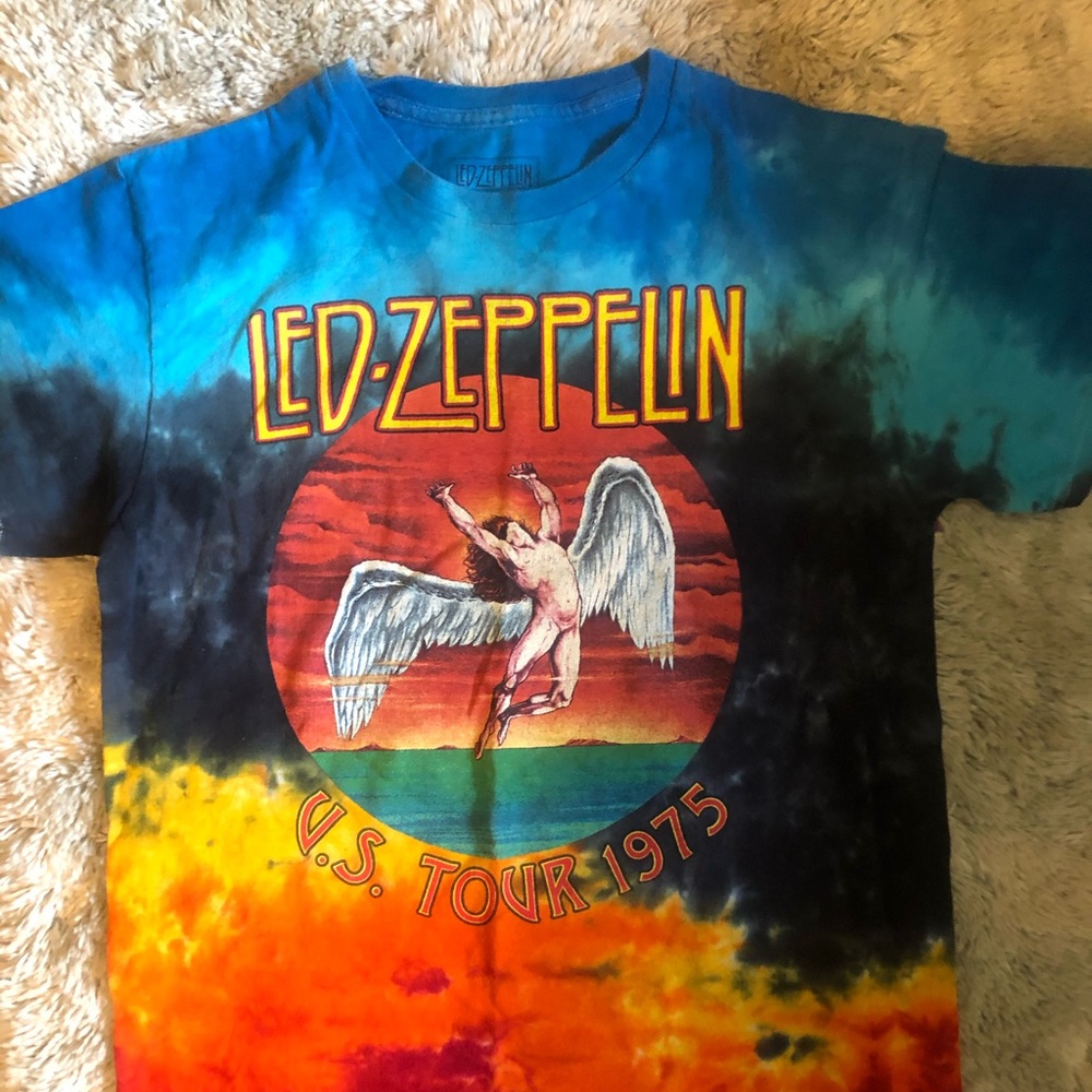 Led Zeppelin tie-dyed shirt